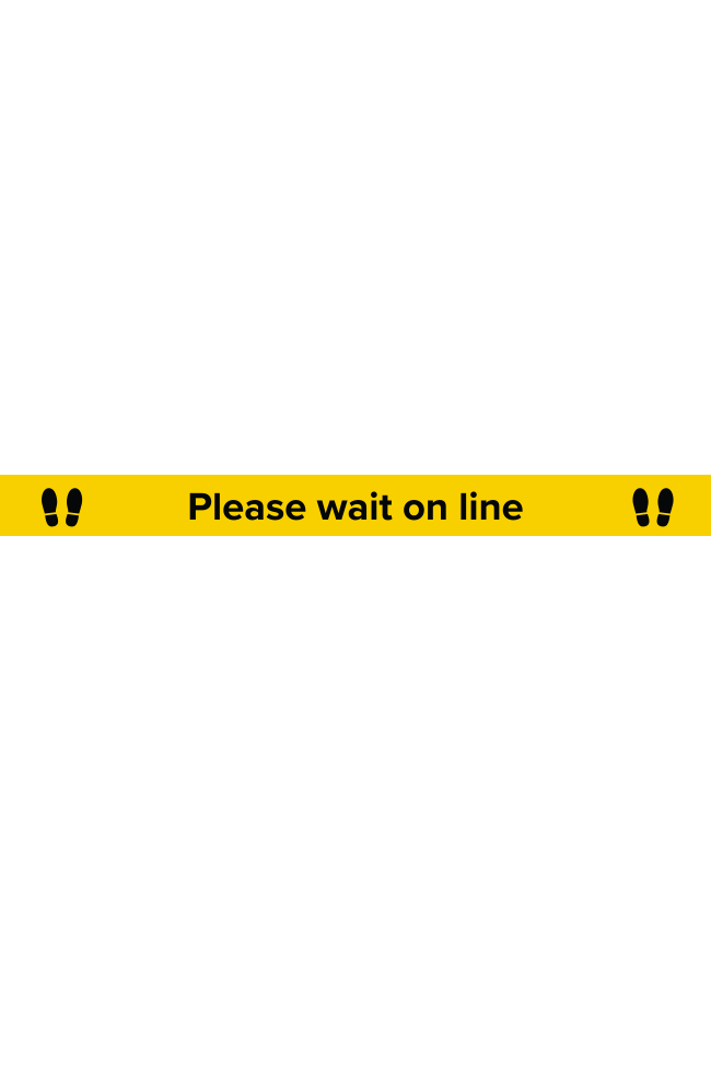 Wait In Line Sign Floor Vinyls Archives - Jones Covid 19 Jones Covid 19
